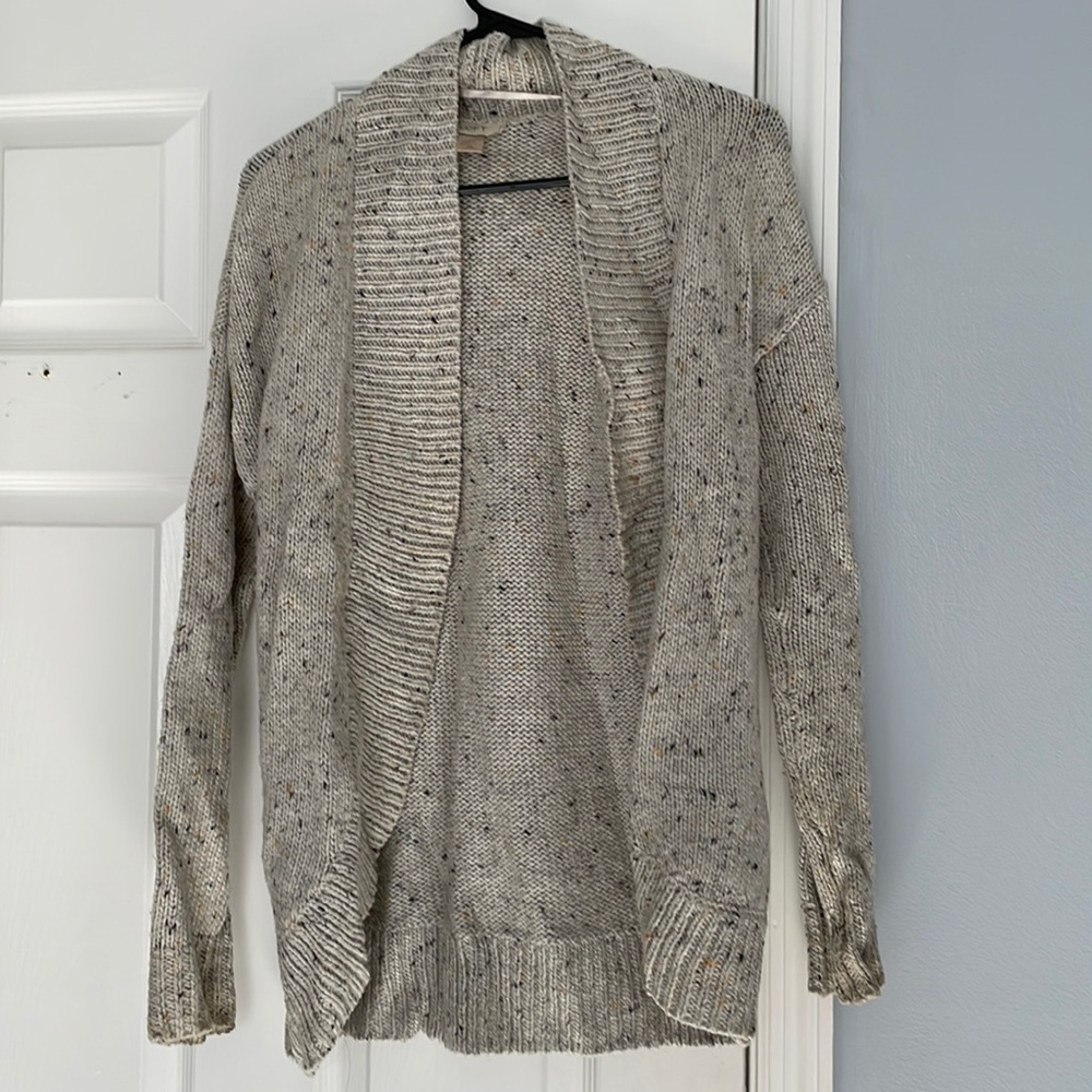 Open front sweater